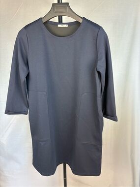 LTB Navy Ponte Swing Dress w/ Pockets M